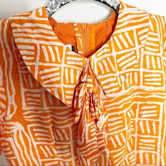 Busayo Orange Dele Maxi Midi Dress Size Small - Picture 5 of 8